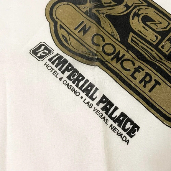Vtg 1991 Elvis Presley Legends Concert Bandana Las Vegas Imperial Palace Flaws - Picture 5 of 16